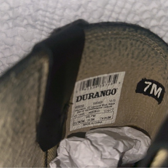 NEW Durango® Black Harness Boot SIZE 7 - Picture 5 of 5